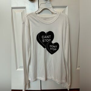 Spiritual Gangster Black and White Can’t Stop Won’t Stop Heart Long Sleeve